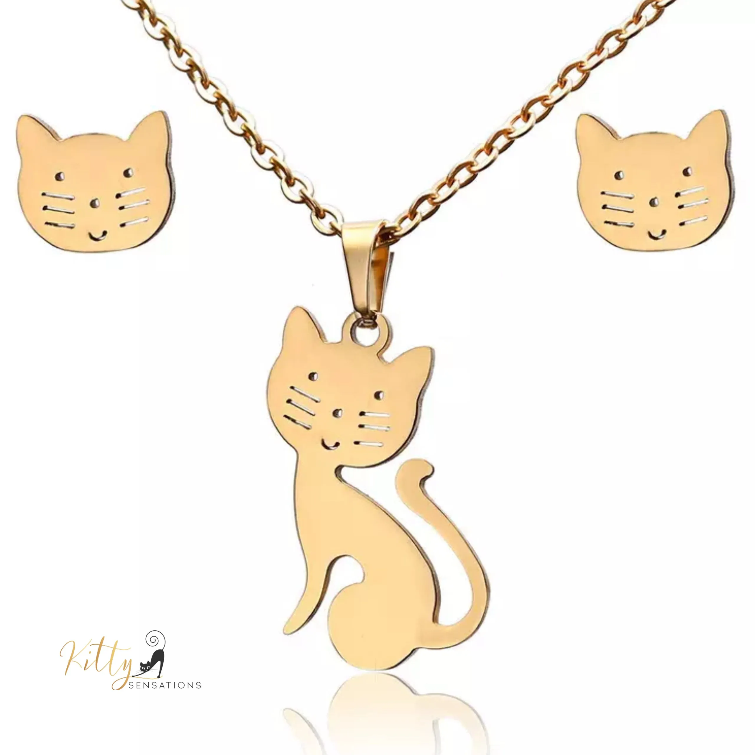 Happy Cat Gold Set (Gold Plated)