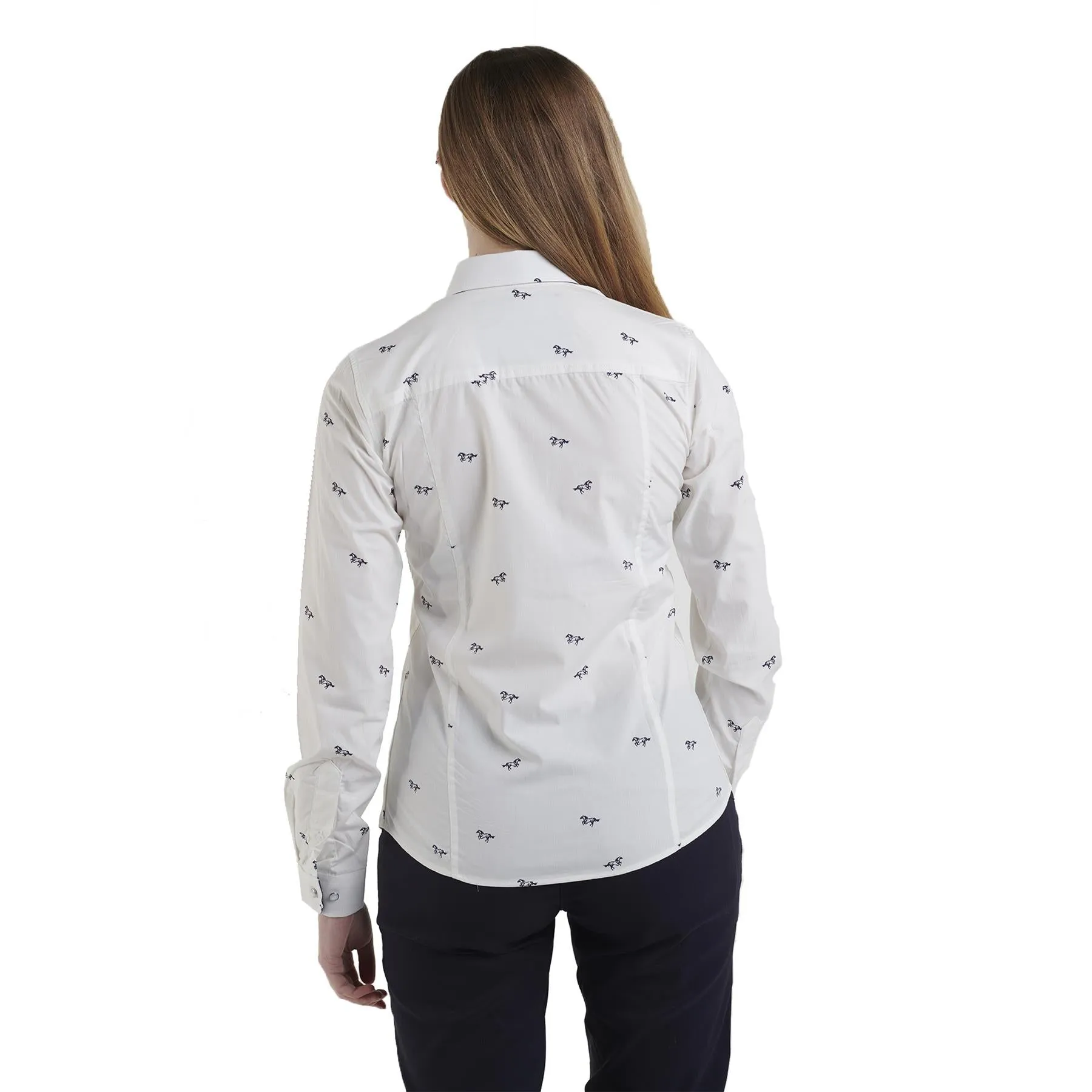 Hazy Blue Womens Ladies Long Sleeve Shirt - Vinita