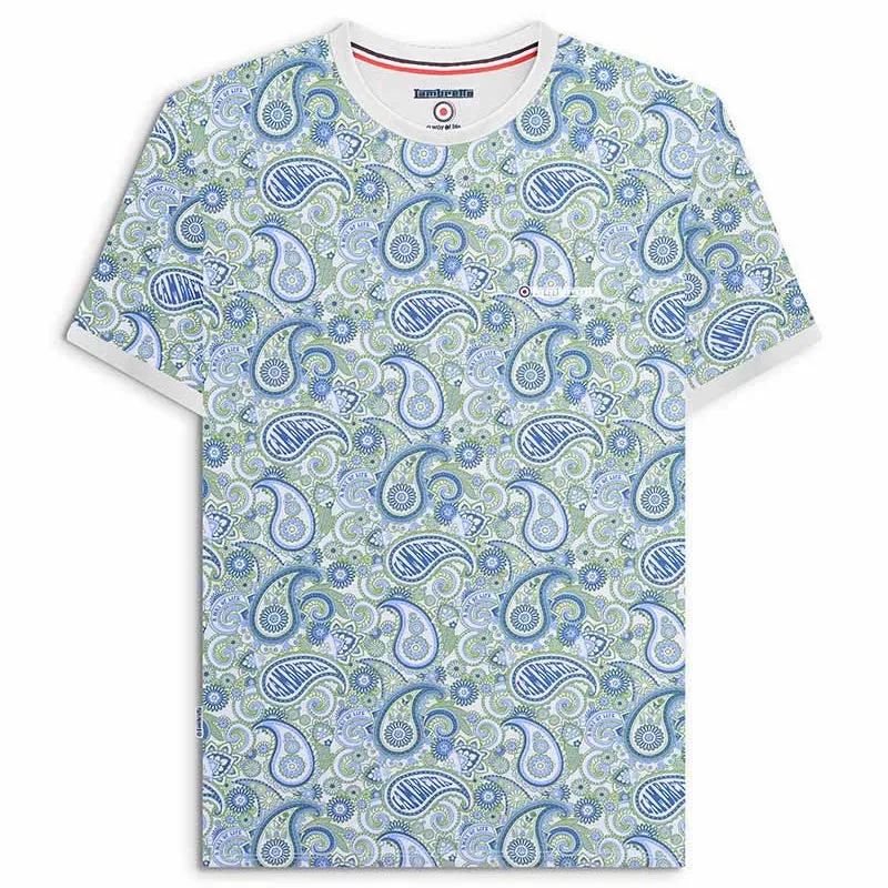 Lambretta Paisley T-Shirt Lime