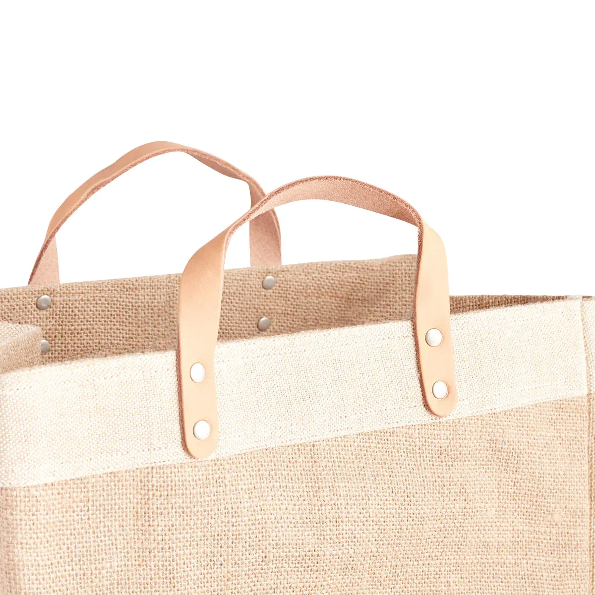 Market Bag in Natural Wildflower by Amy Logsdon