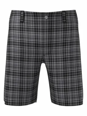 Mens Flat Front Plaid Golf Short