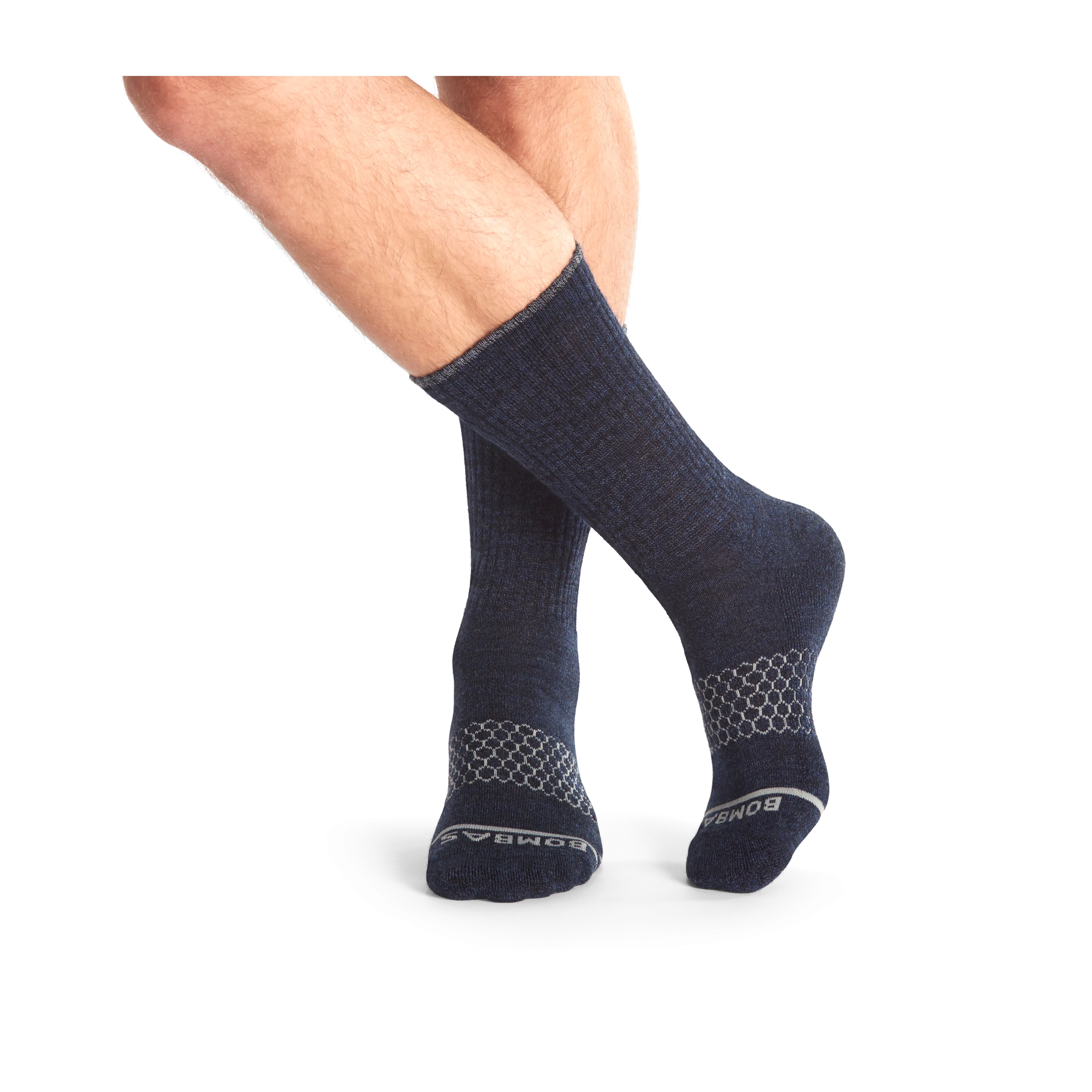 Men's Merino Wool Blend Calf Sock 4-Pack