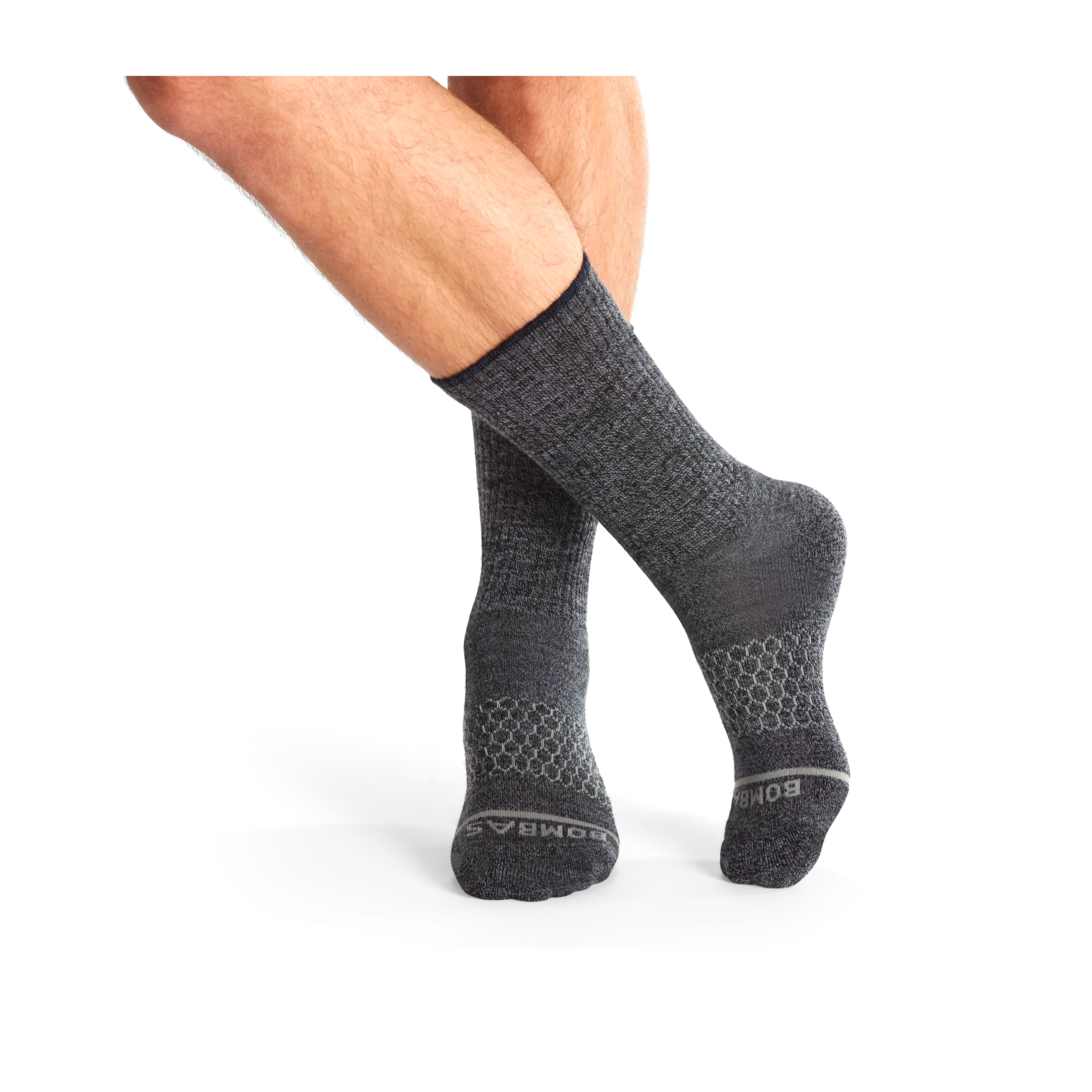 Men's Merino Wool Blend Calf Sock 4-Pack