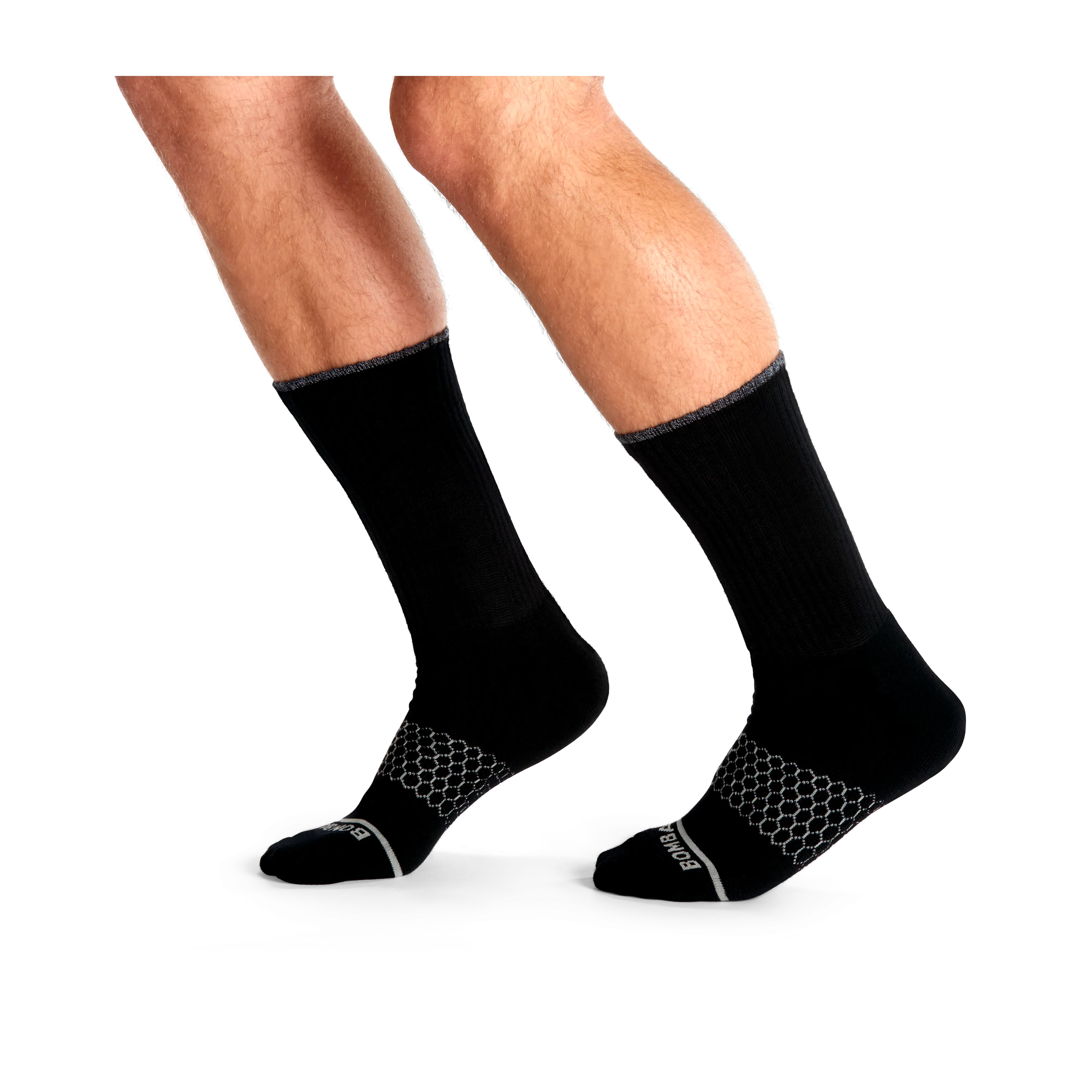 Men's Merino Wool Blend Calf Sock 4-Pack