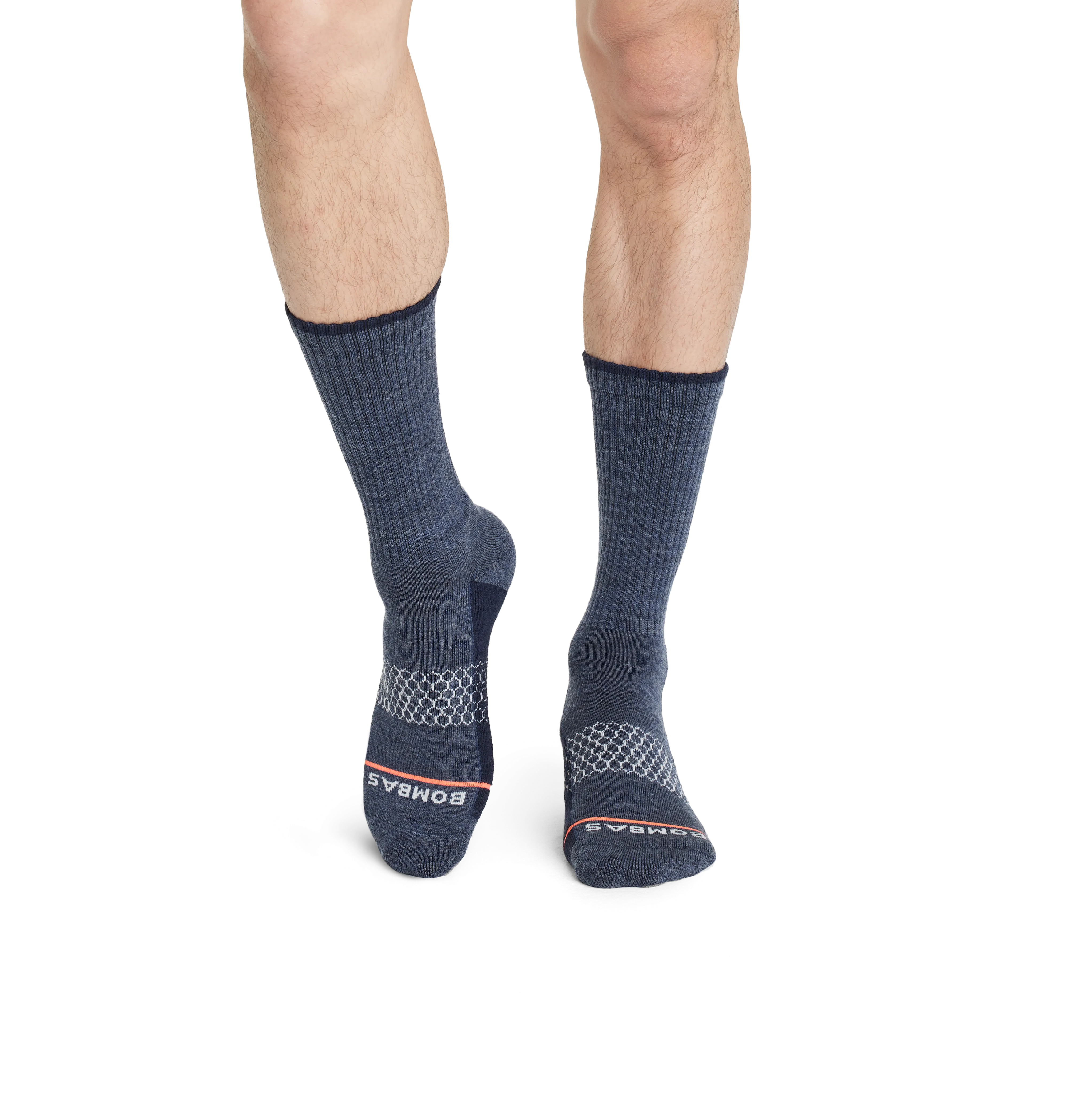 Men's Merino Wool Blend Calf Sock 4-Pack