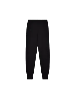 Merino Wool Track Pants—black