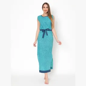 Midi Dress Petrol Crackle 108