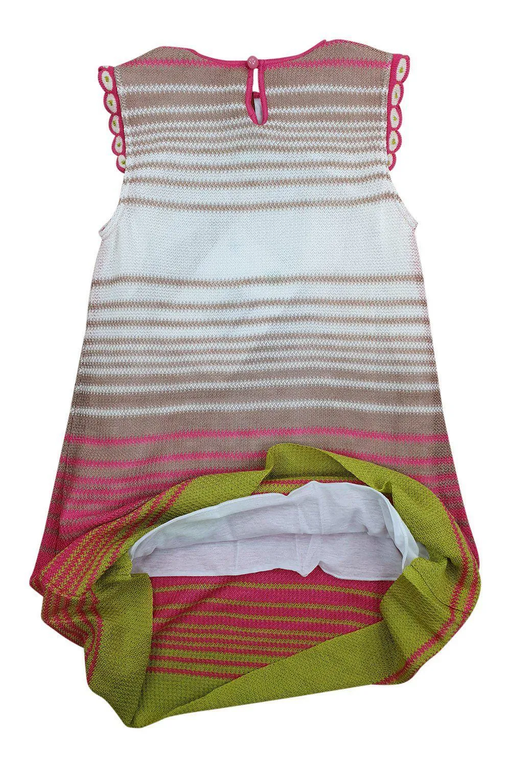 MISSONI KIDS Girl's Wool Blend Sleeveless Knitted A-Line Dress (4)