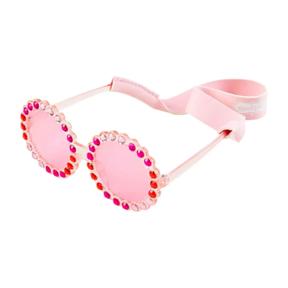 Mud Pie Toddler Girl Sunglasses & Strap Set