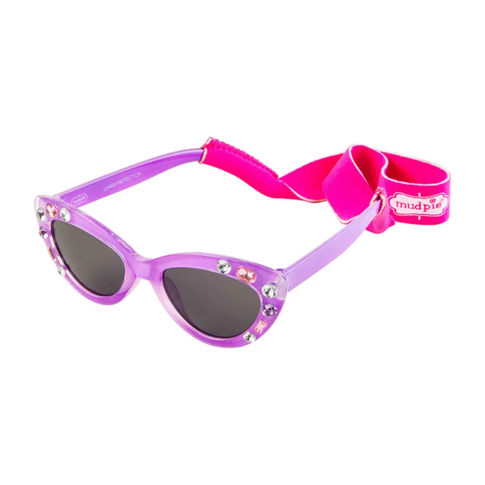 Mud Pie Toddler Girl Sunglasses & Strap Set