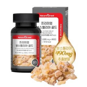 NatureGrand Premium Boswellia 60 Tablets Health Supplements Foods Boswellic acid Parents Gifts Exercise Sports Joints Bones cartilage