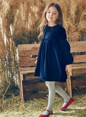 Nellystella Ottilie Dress in Navy Velvet