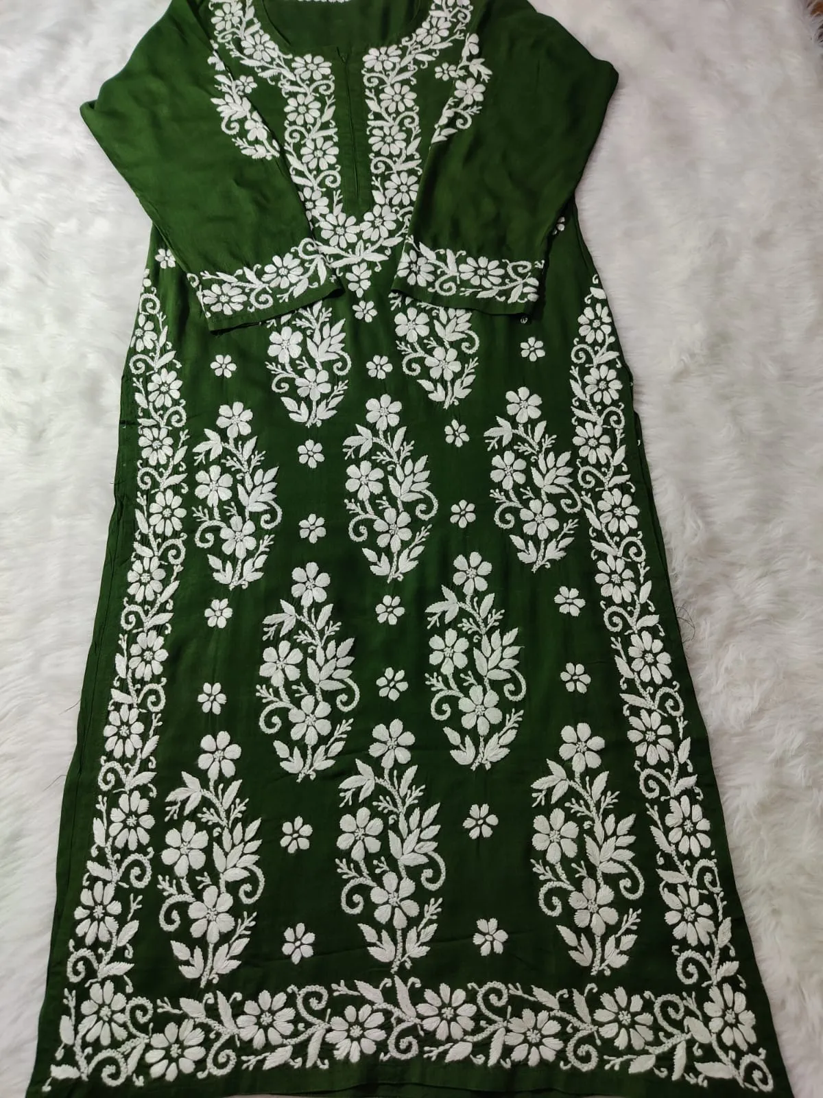 Noorie Premium Straight Chikankari Kurti