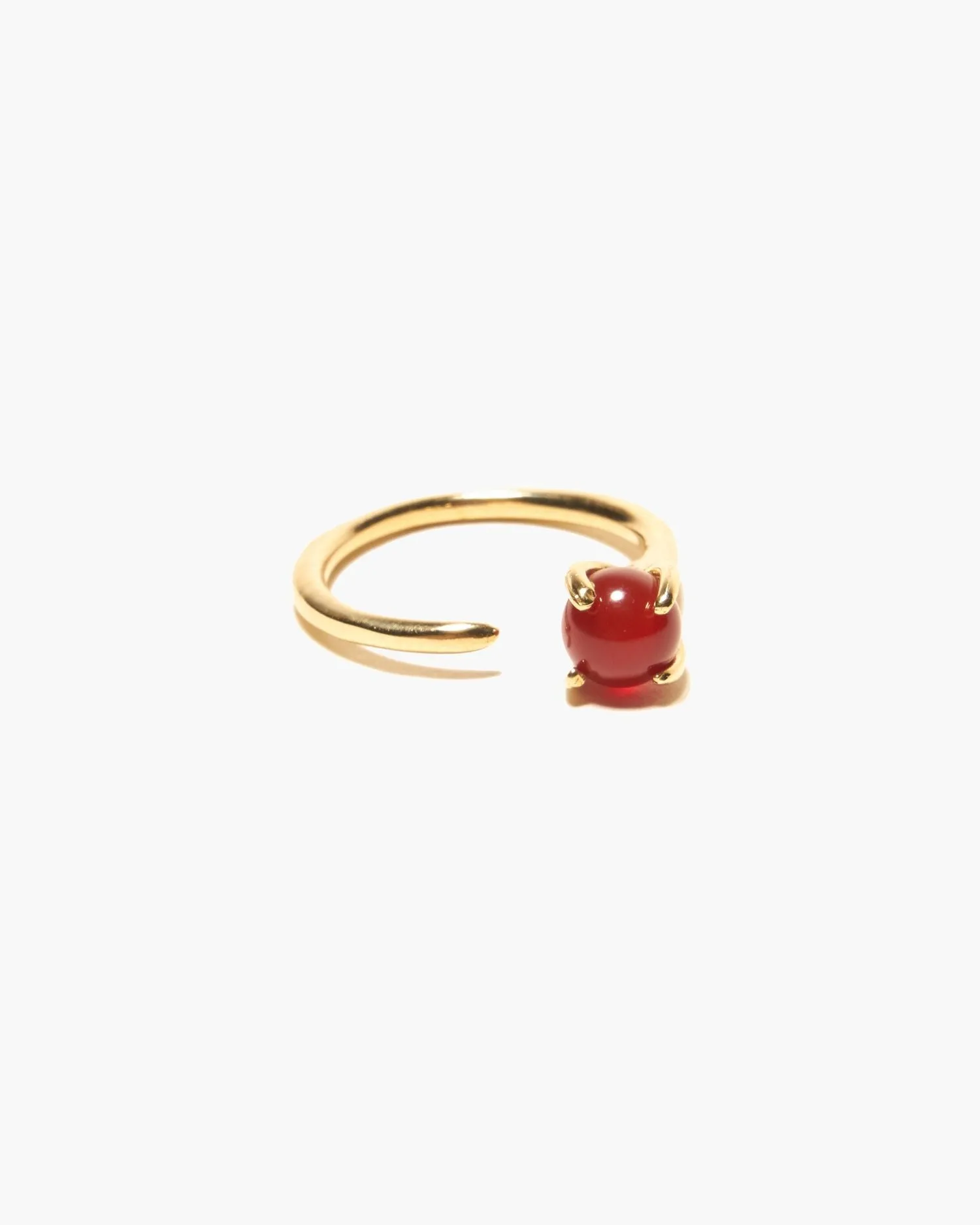 Odette Klint Ring in Brass with Carnellian