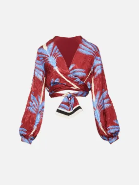 Palmas De Lana Wrap Top