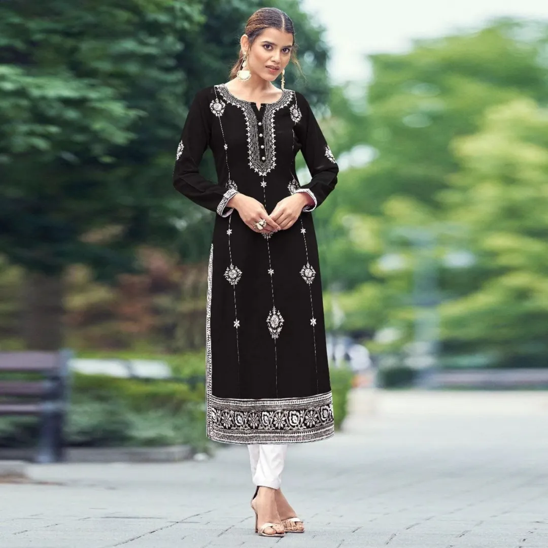 Party Wear Lucknowi Women Kurta Pant Suit