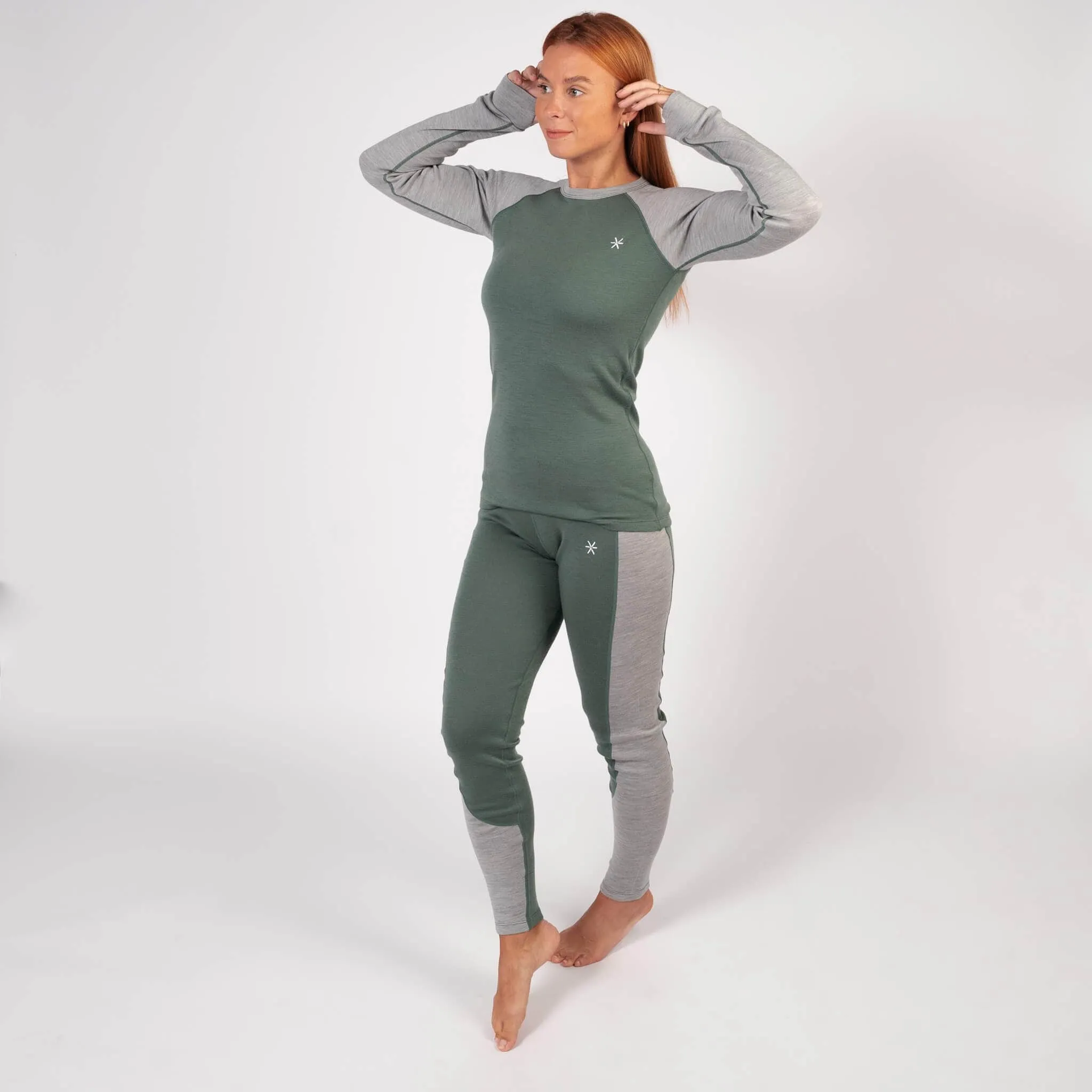 Pine 100% Merino Wool Long Sleeve