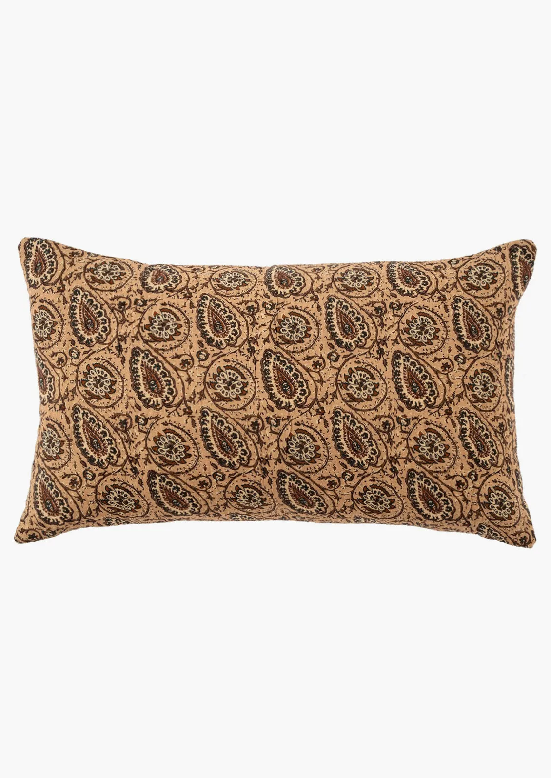 Poetry Paisley Block Printed Pillow