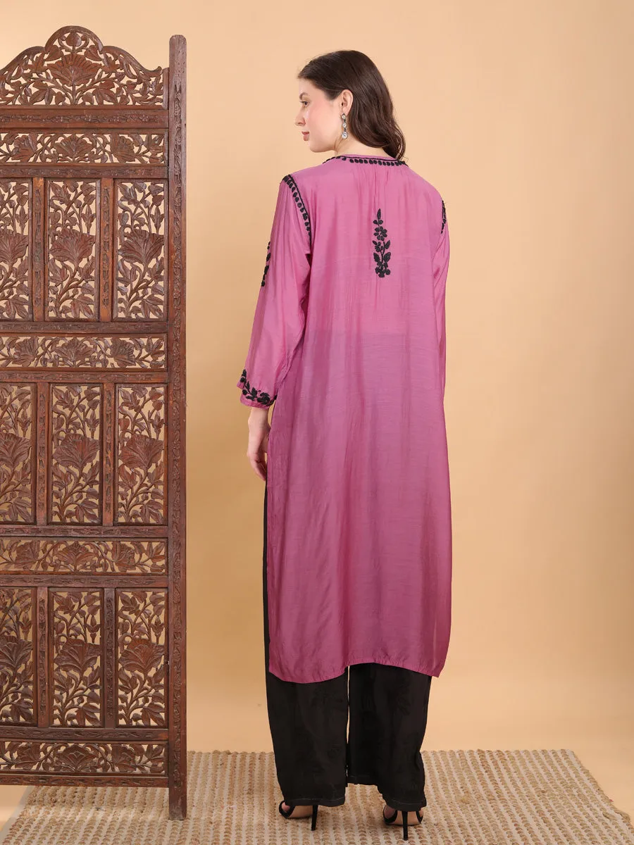 Pratha 3D Chikankari Muslin Kurta