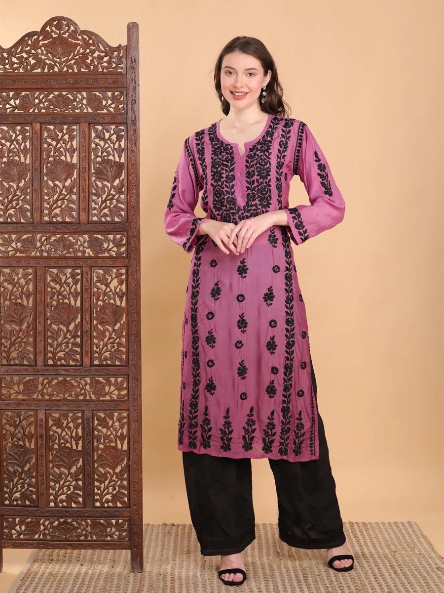 Pratha 3D Chikankari Muslin Kurta