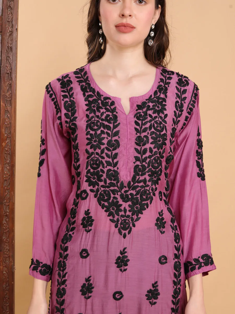 Pratha 3D Chikankari Muslin Kurta