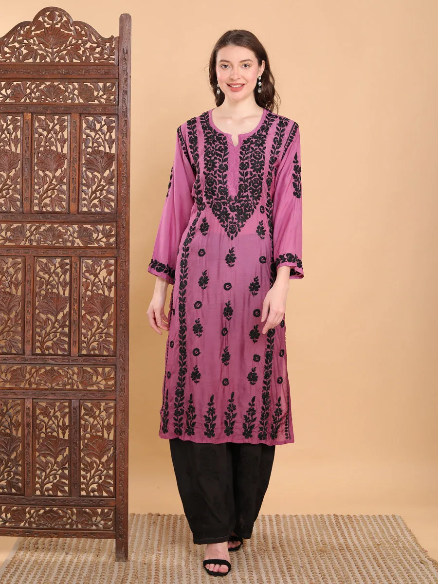 Pratha 3D Chikankari Muslin Kurta