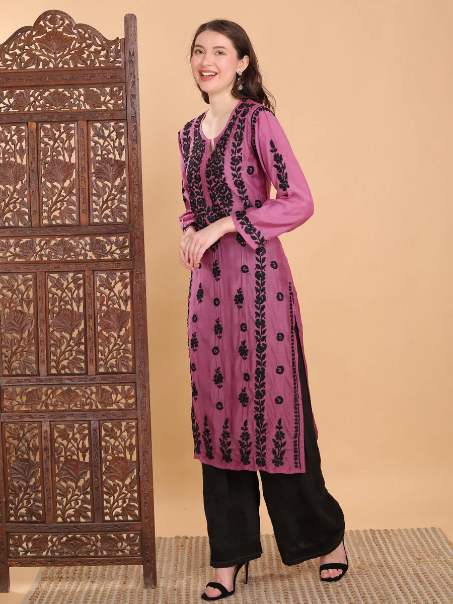 Pratha 3D Chikankari Muslin Kurta