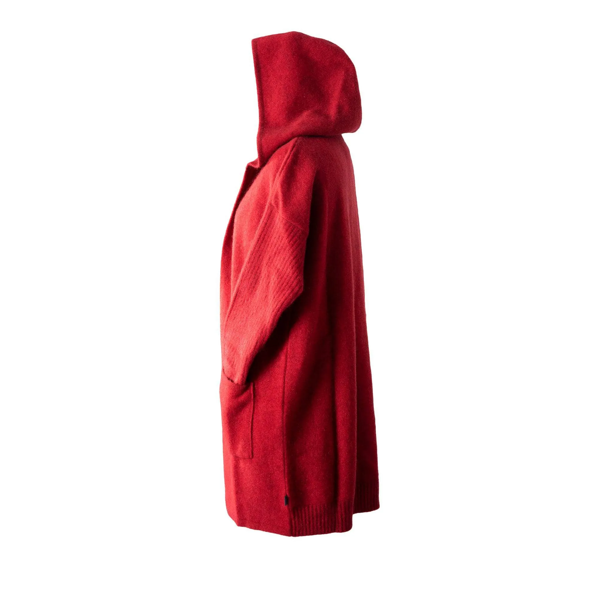 Premium Possum and Merino Wool- Hooded Longline Cardigan