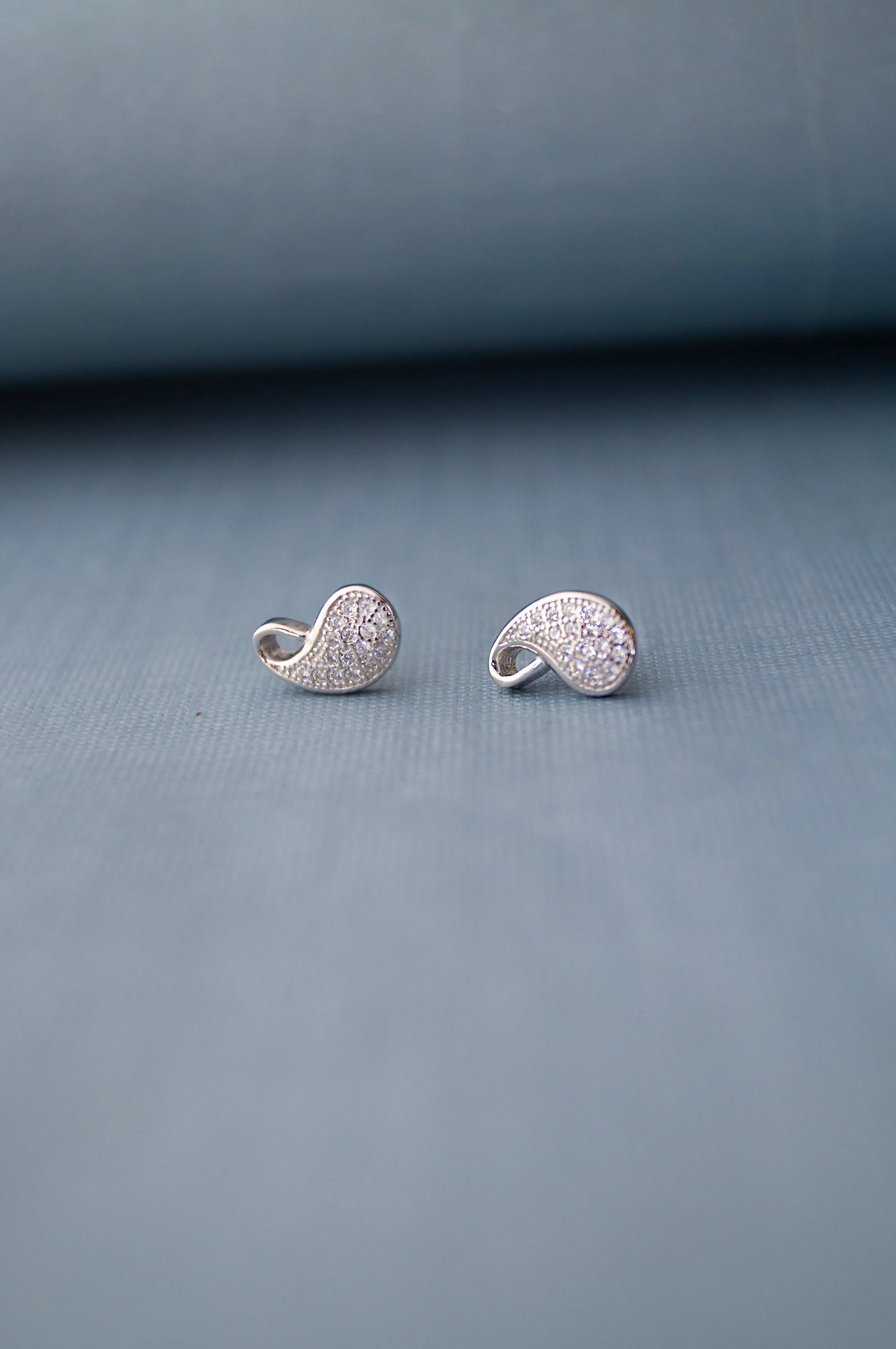 Pretty Paisley Sterling Silver Earrings