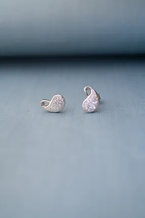 Pretty Paisley Sterling Silver Earrings