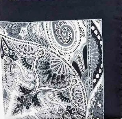 Printed Paisley Pocket Square