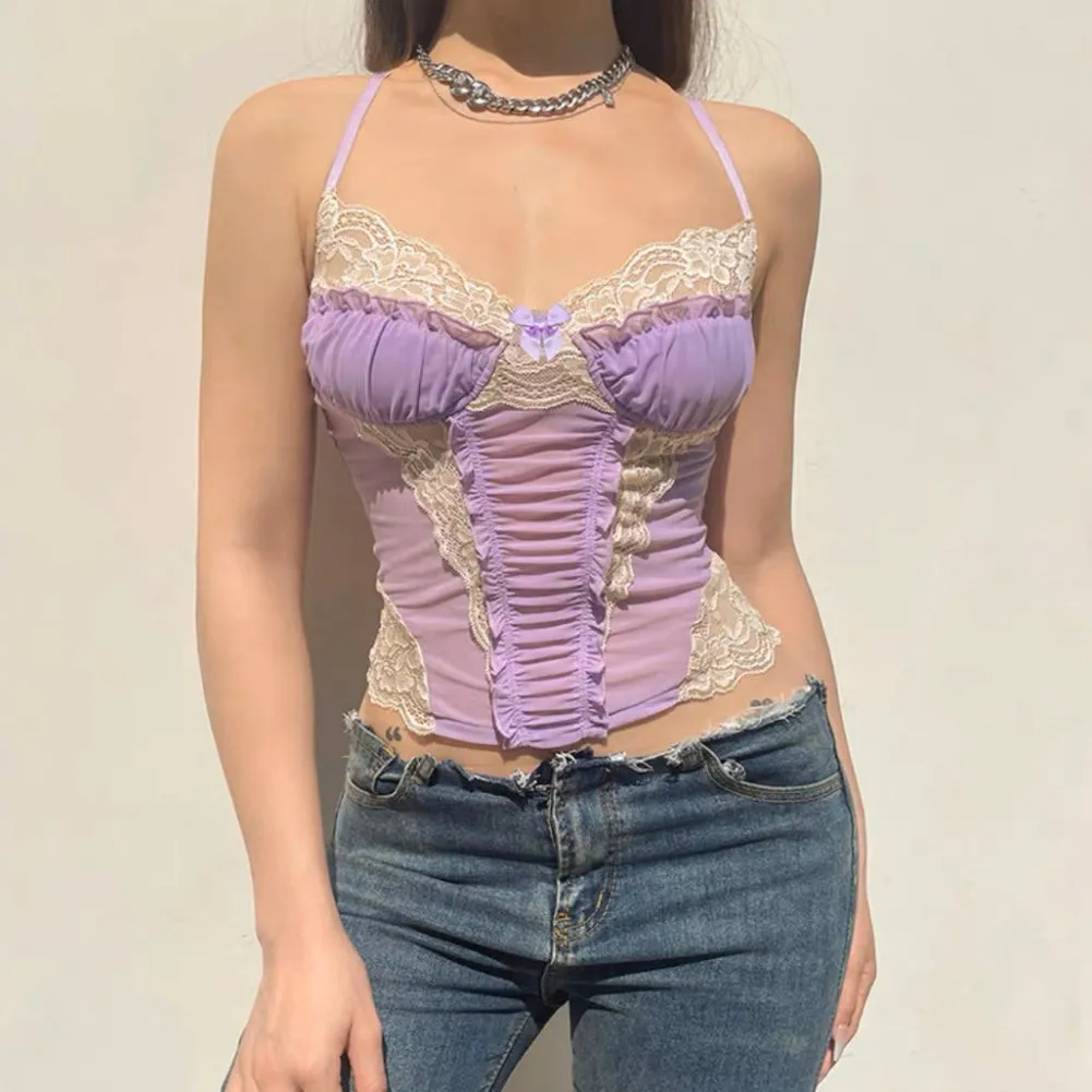 Purple Lace Camisole