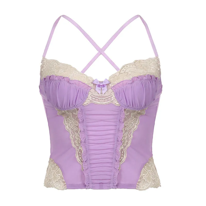 Purple Lace Camisole