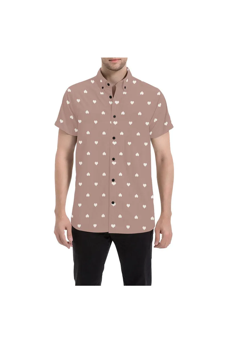 Rising Hearts Men's All Over Print Short Sleeve Shirt