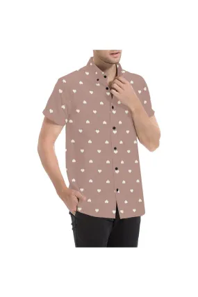 Rising Hearts Men's All Over Print Short Sleeve Shirt