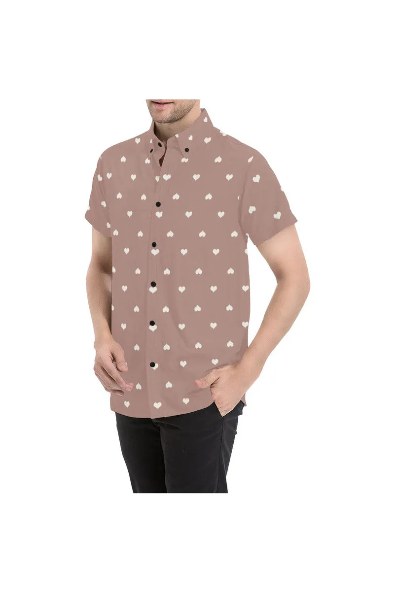 Rising Hearts Men's All Over Print Short Sleeve Shirt