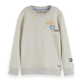 Scotch & Soda Boys Grey Record Store Sweatshirt_173949-0171