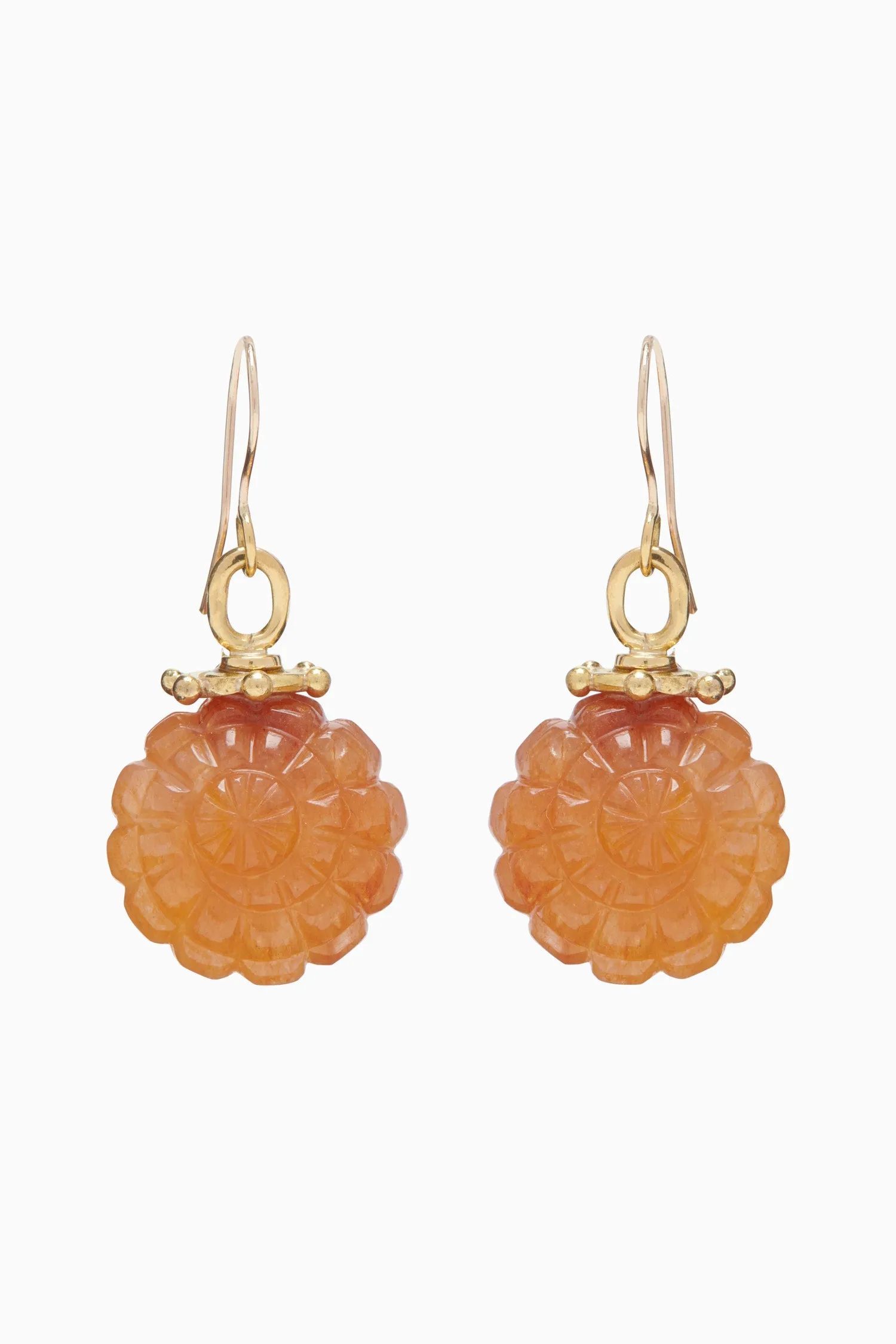 Shell Trochus Earring - Pink Aventurine