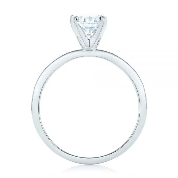 Side Stone Diamond Engagement Ring [Setting Only] - EC090