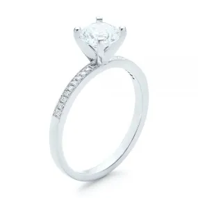 Side Stone Diamond Engagement Ring [Setting Only] - EC090