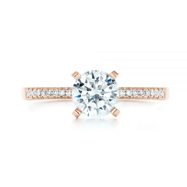 Side Stone Diamond Engagement Ring [Setting Only] - EC090