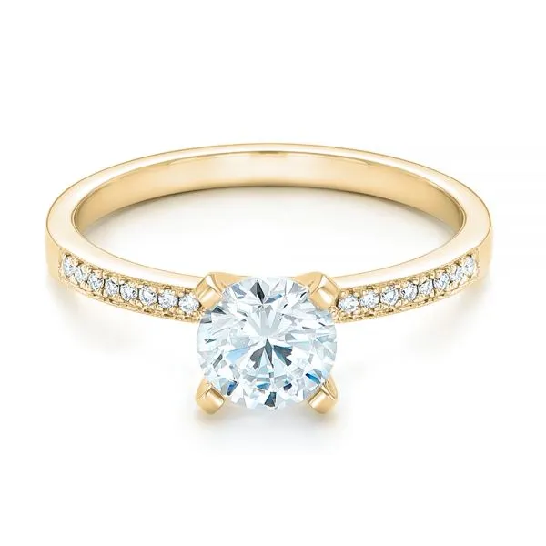 Side Stone Diamond Engagement Ring [Setting Only] - EC090