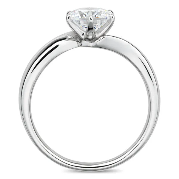 Six Prong Twist Round Brilliant Engagement Ring [Setting Only] - EC009