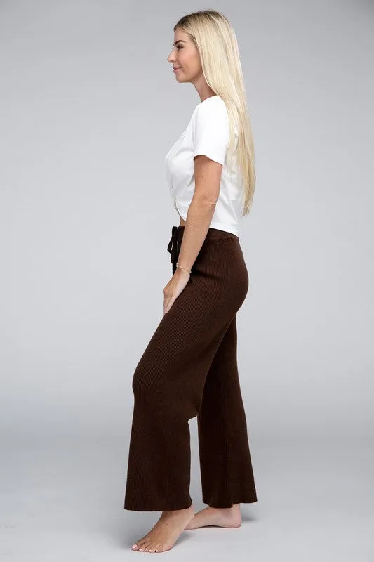 Solid Knit Pants