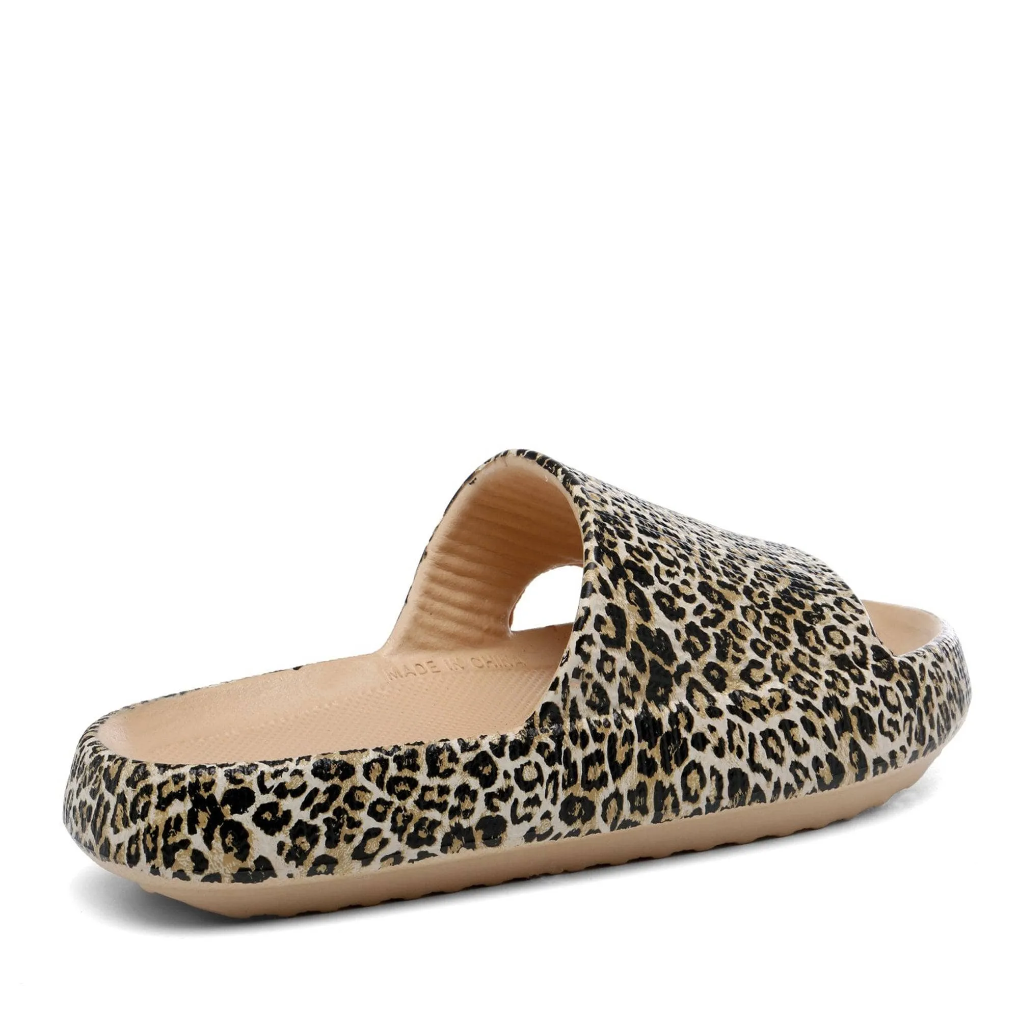 The Cloud Cushion Leopard Summer Slides