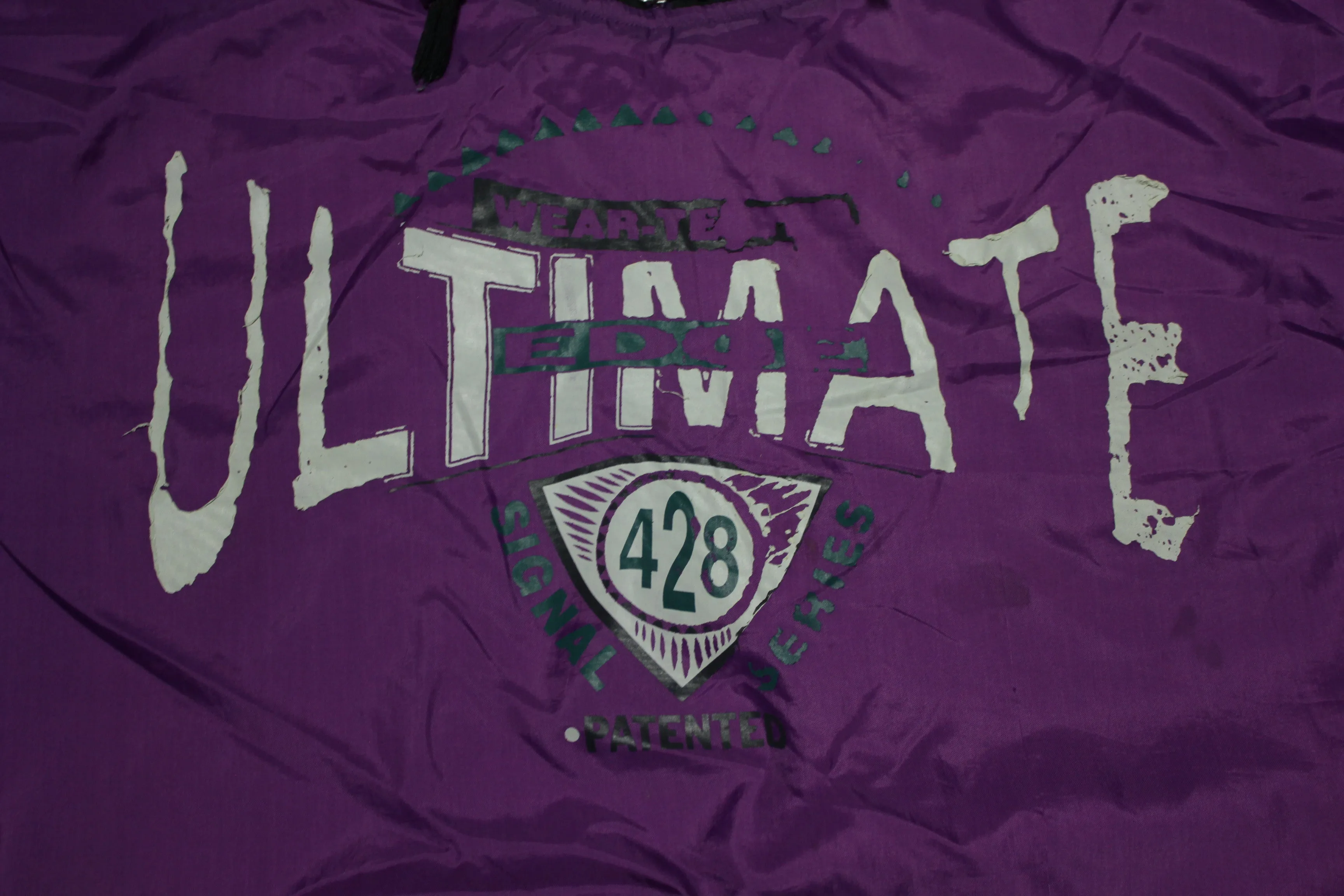 Todays News Ultimate Edge 428 Signal Series Vintage 80's Windbreaker Hoodie Pullover