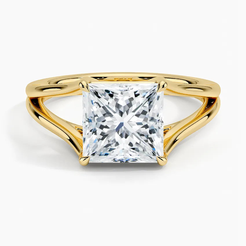 Tressa Split Shank Solitaire Engagement Ring [Setting Only] - EC106Pr