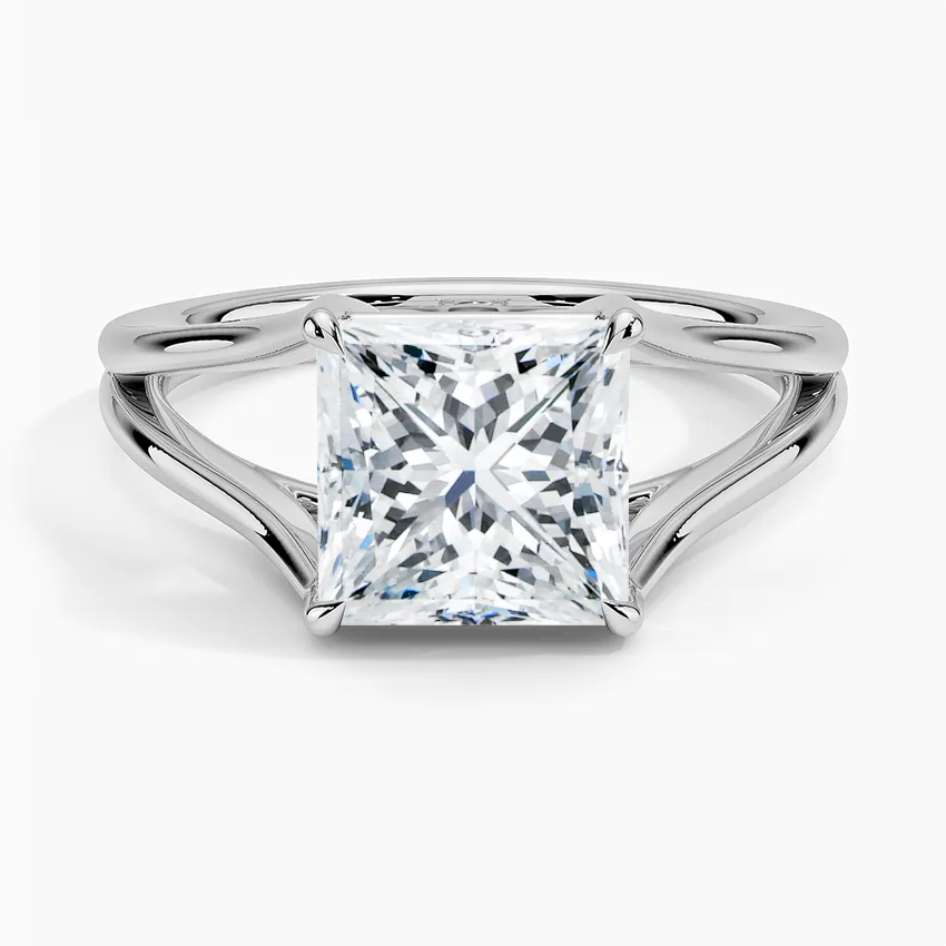 Tressa Split Shank Solitaire Engagement Ring [Setting Only] - EC106Pr