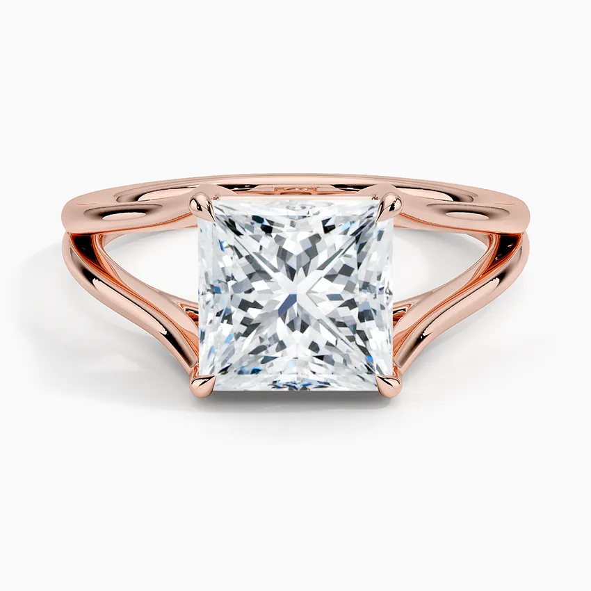 Tressa Split Shank Solitaire Engagement Ring [Setting Only] - EC106Pr