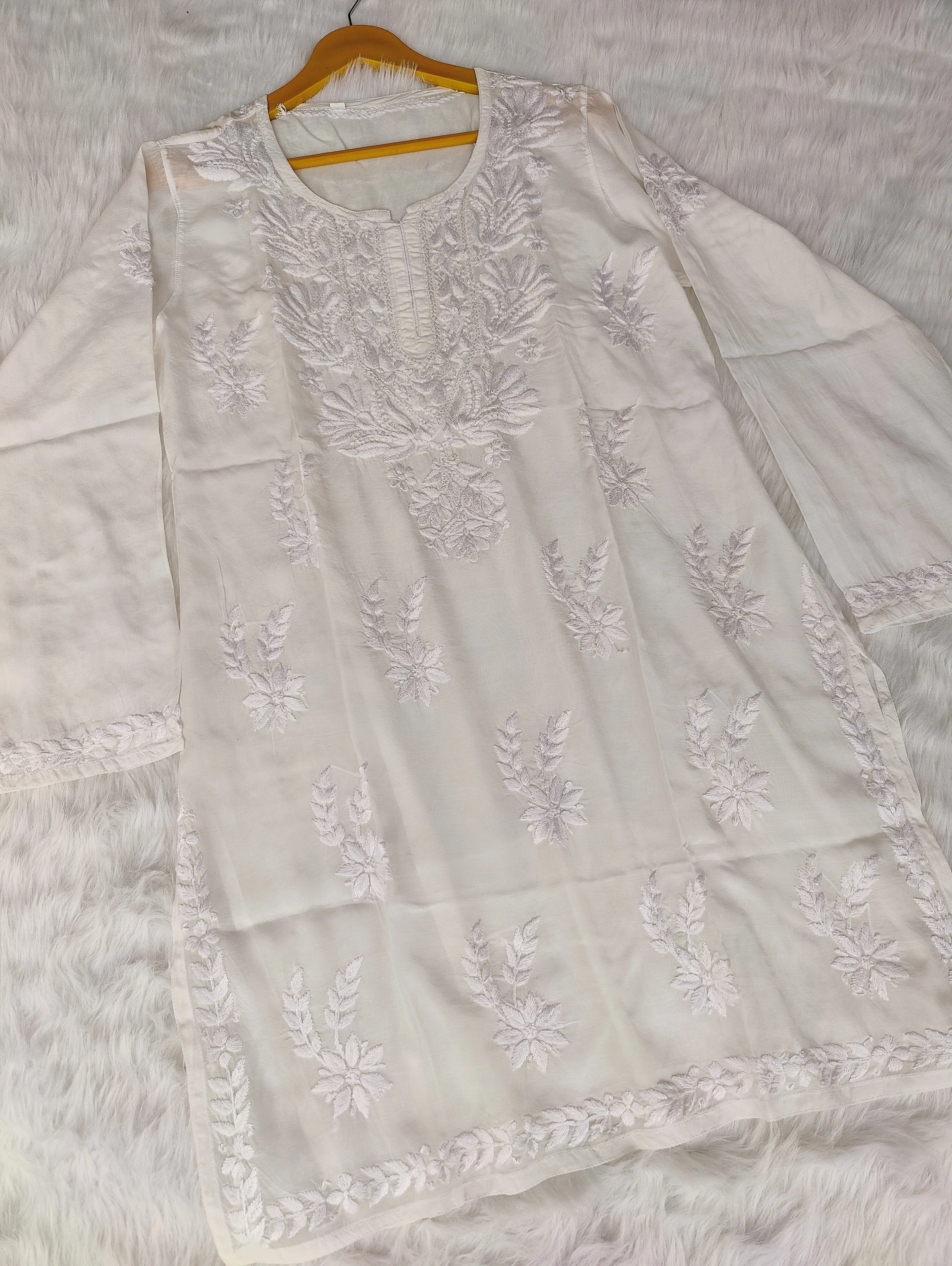 Tripti Muslin Premium Chikankari Short Kurti